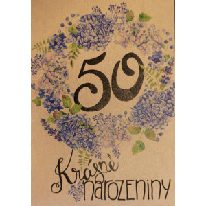 Přáníčko BeBechy – recyklovaný papír – 50