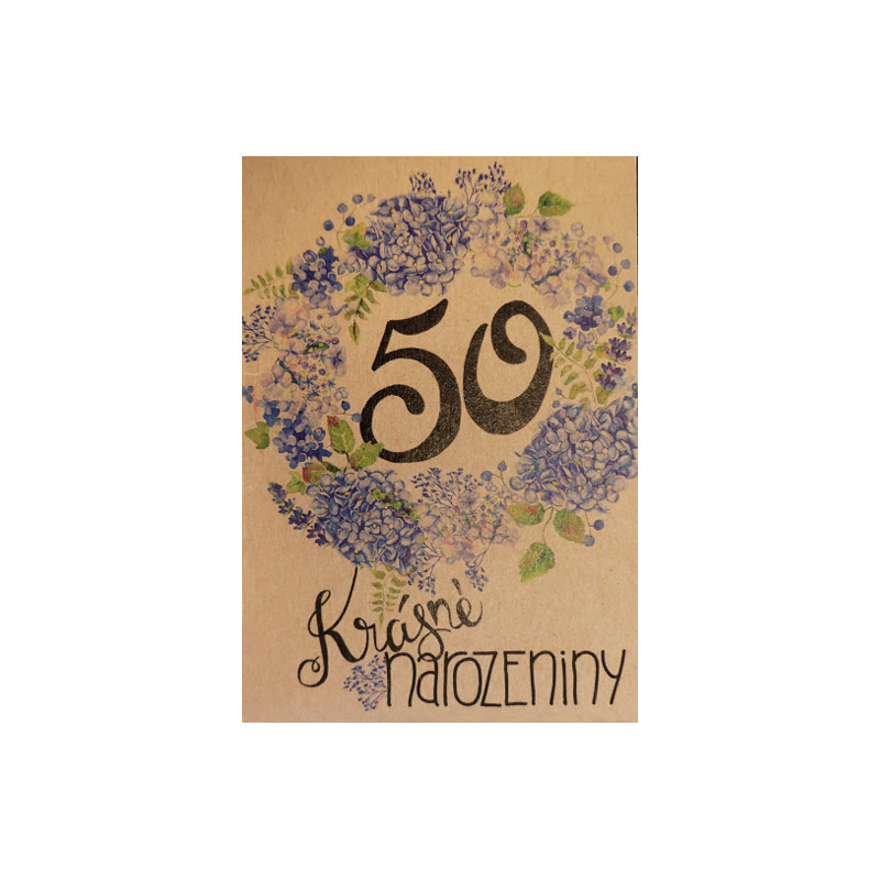 Přáníčko BeBechy – recyklovaný papír – 50