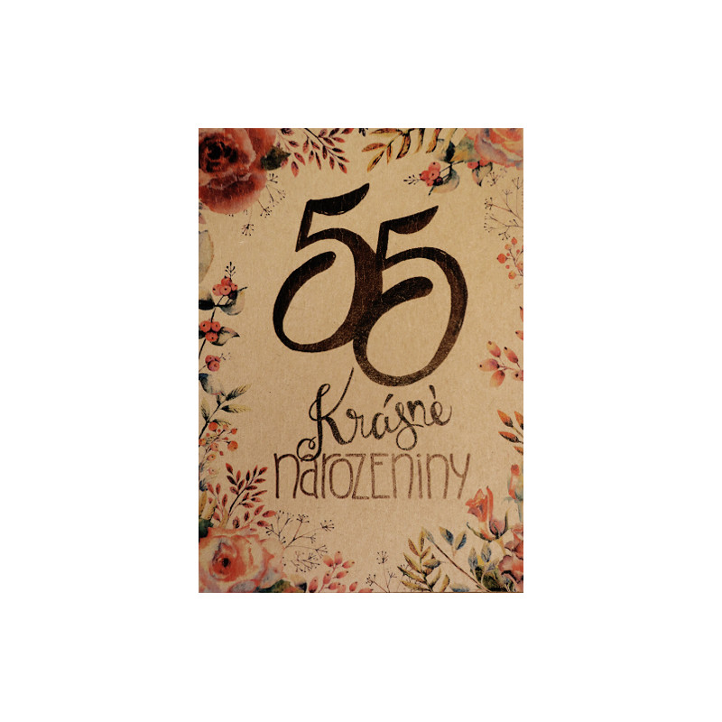 Přáníčko BeBechy – recyklovaný papír – 55