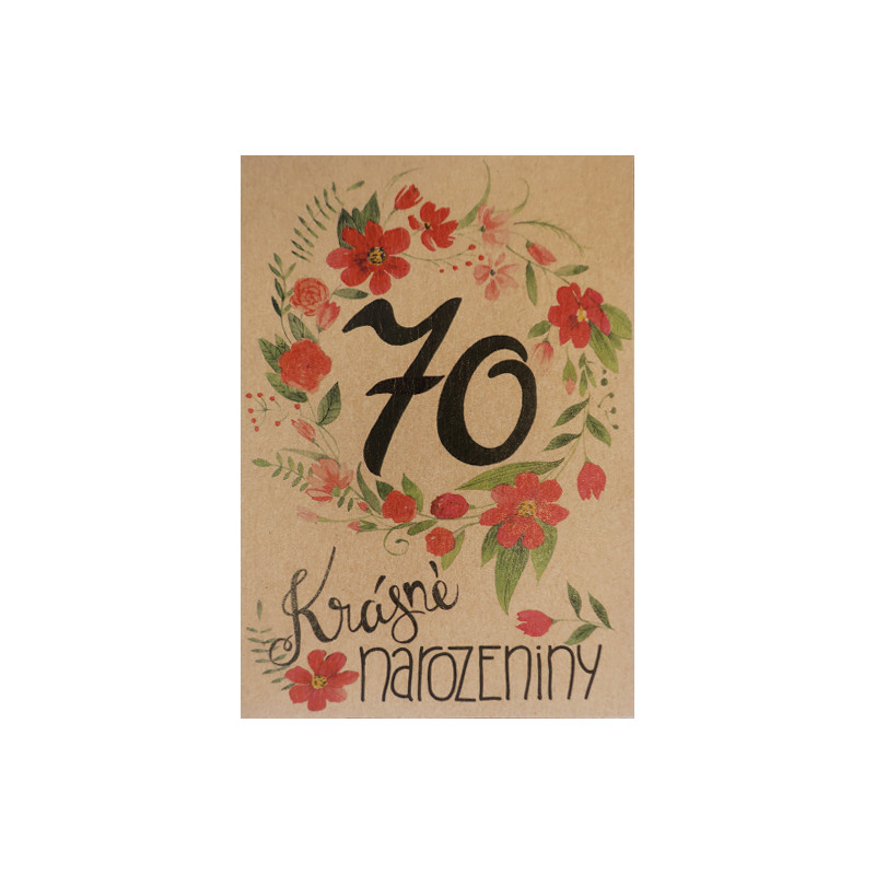 Přáníčko BeBechy – recyklovaný papír – 70