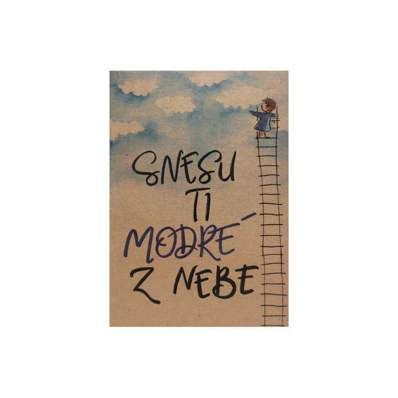 Přáníčko BeBechy – recyklovaný papír - Nebe