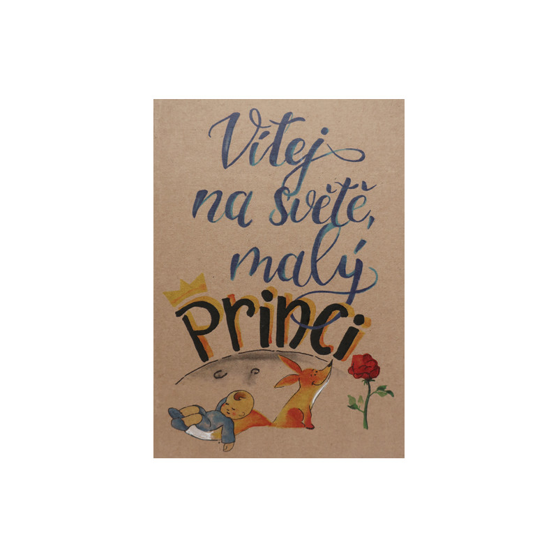 Přáníčko BeBechy – recyklovaný papír - Princ