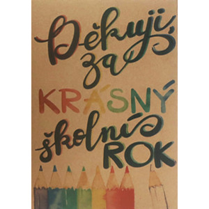 Přáníčko BeBechy – recyklovaný papír – Školní rok
