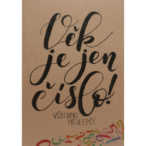 Přáníčko BeBechy – recyklovaný papír - Věk