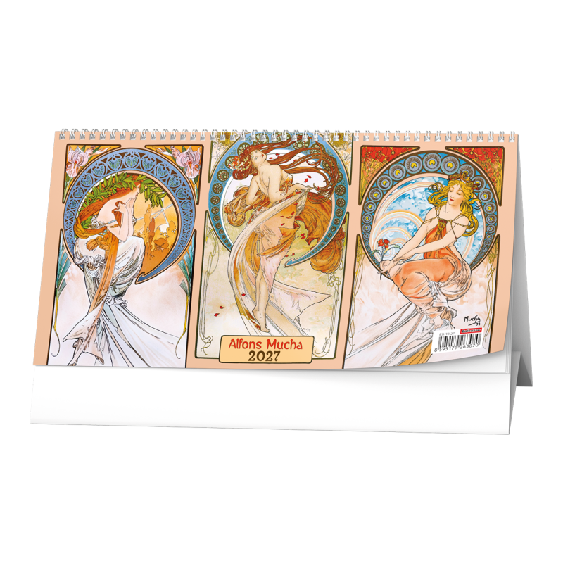 Stolní čtrnáctidenní kalendář - Alfons Mucha 2027
