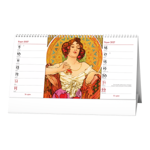 Stolní čtrnáctidenní kalendář - Alfons Mucha 2027