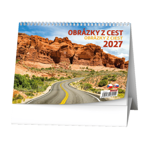 Stolní kalendář - Obrázky z cest