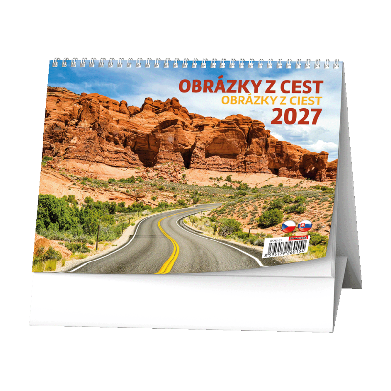 Stolní kalendář - Obrázky z cest