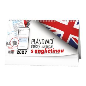 Stolní kalendář - Plánovací daňový kalendář s angličtinou