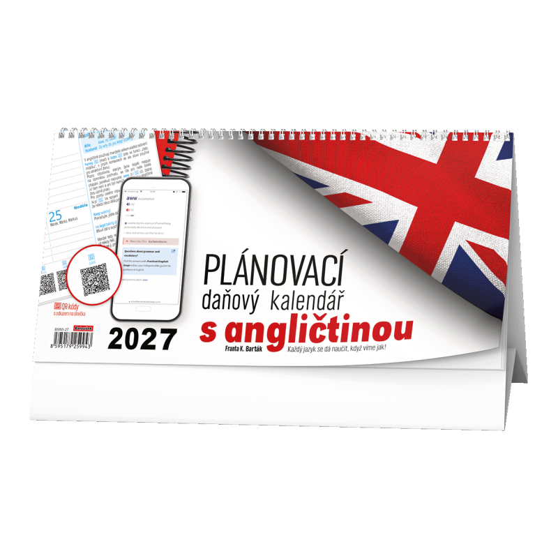 Stolní kalendář - Plánovací daňový kalendář s angličtinou