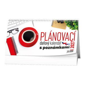 Stolní kalendář - Plánovací daňový kalendář s poznámkami