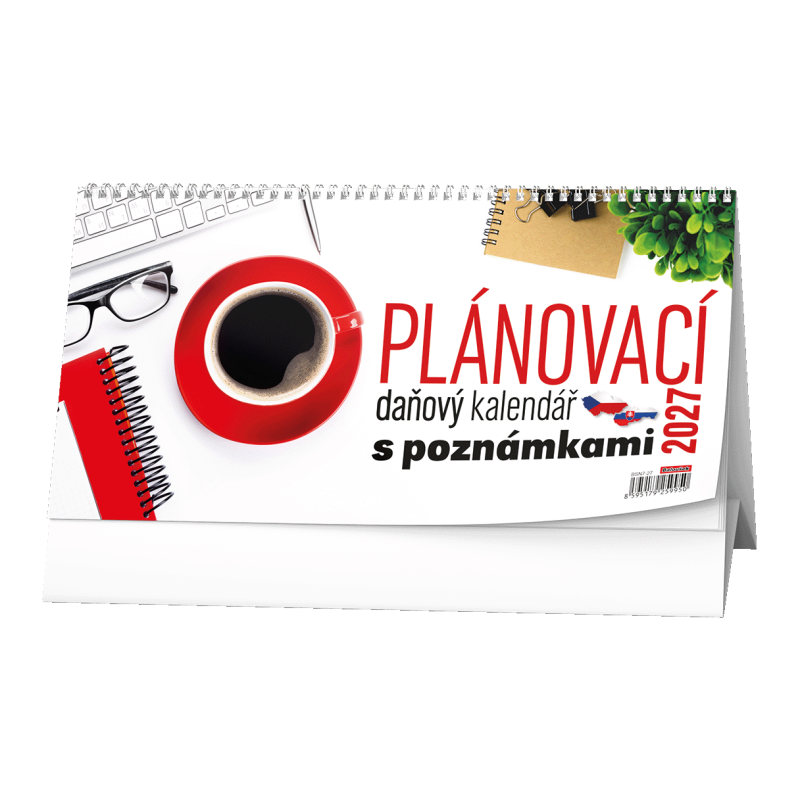 Stolní kalendář - Plánovací daňový kalendář s poznámkami