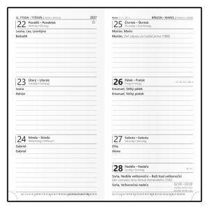 Týdenní diář - Jakub - Vivella - kapesní - hnědá