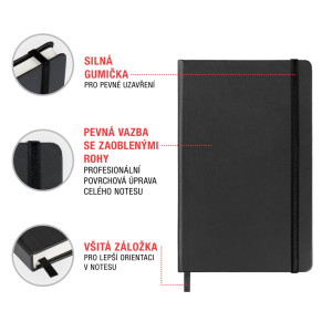 NOTIQUE Notes Superman – Bang, linkovaný, 13 x 21 cm