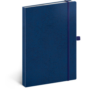 NOTIQUE Notes Vivella Classic modrý/modrý, tečkovaný, 15 x 21 cm