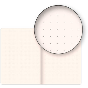 NOTIQUE Notes Vivella Classic modrý/modrý, tečkovaný, 15 x 21 cm