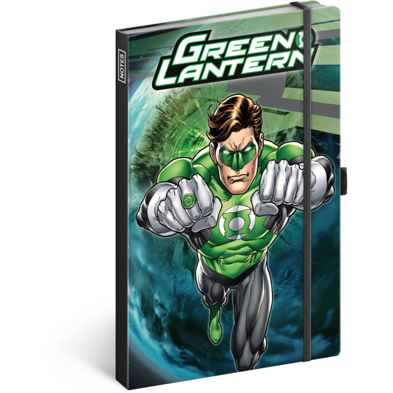 NOTIQUE Notes Green Lantern, linkovaný, 13 x 21 cm