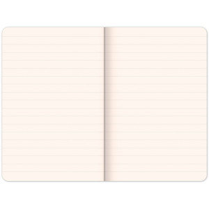 NOTIQUE Notes Hardy červený, linkovaný, 13 x 21 cm