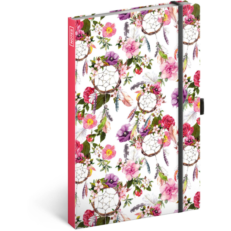 NOTIQUE Notes Lapač snů růžový, linkovaný, 13 x 21 cm