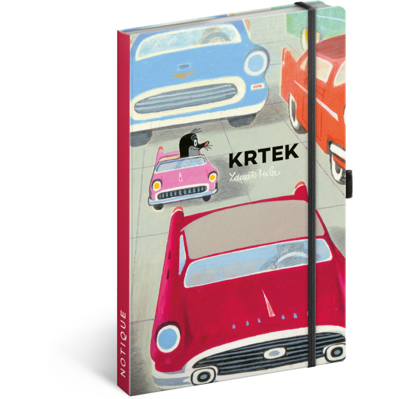 NOTIQUE Notes Krtek a autíčko, linkovaný, 13 x 21 cm