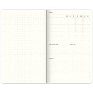 Týdenní nedatovaný diář My Bullet Planner, 13 × 21 cm CZ/SK