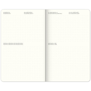 Týdenní nedatovaný diář My Bullet Planner, 13 × 21 cm CZ/SK