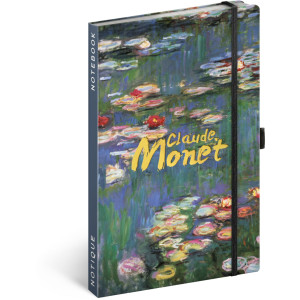 NOTIQUE Notes Claude Monet, linkovaný, 13 x 21 cm