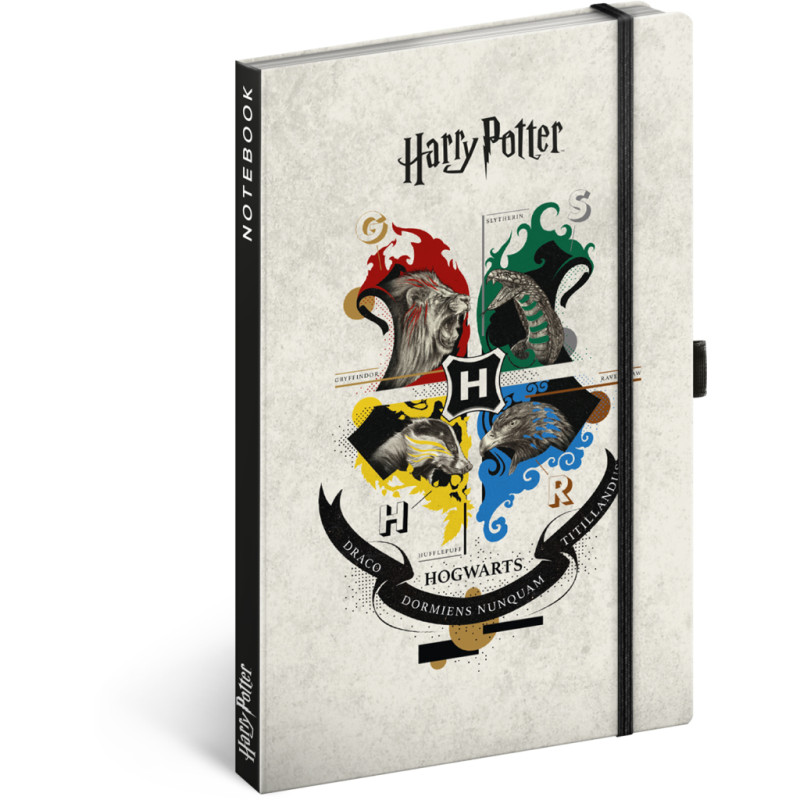 NOTIQUE Notes Harry Potter, linkovaný, 13 x 21 cm