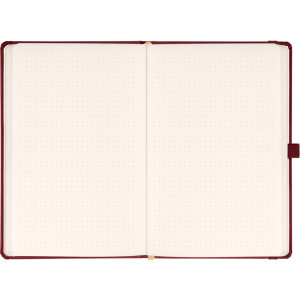 NOTIQUE Notes Balacron, bordó, tečkovaný, 15 x 21 cm