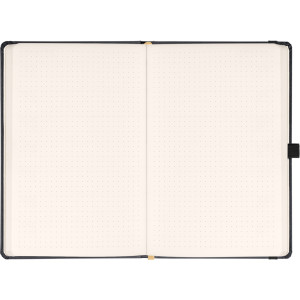 NOTIQUE Notes Balacron, černý, tečkovaný, 15 x 21 cm