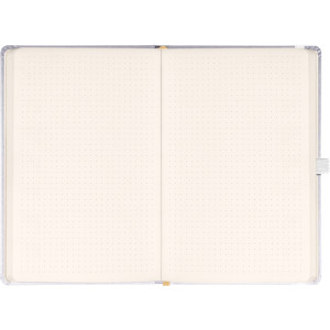 NOTIQUE Notes Balacron, stříbrný, tečkovaný, 15 x 21 cm
