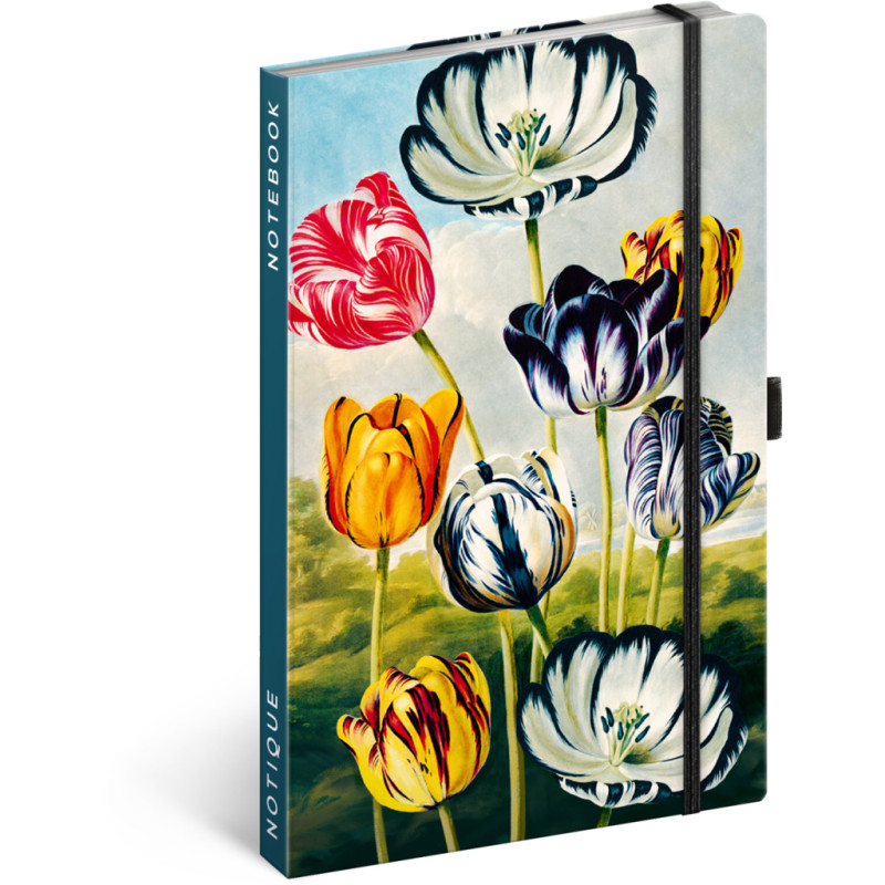 NOTIQUE Notes Tulipány Kateřiny Winterové, linkovaný, 13 x 21 cm