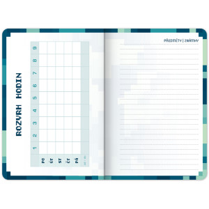 NOTIQUE Školní diář Gamer (září 2026 – prosinec 2027), 9,8 x 14,5 cm