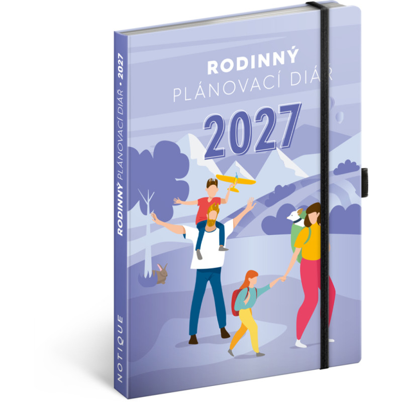 NOTIQUE Rodinný diář – pomocník všech rodičů 2027, 15 x 21 cm