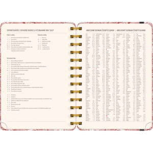 NOTIQUE Spirálový 18měsíční diář Petito – Mraky 2026/2027, 13 x 18 cm