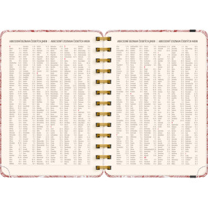 NOTIQUE Spirálový 18měsíční diář Petito – Mraky 2026/2027, 13 x 18 cm