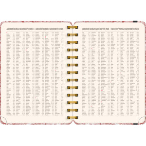 NOTIQUE Spirálový 18měsíční diář Petito – Mraky 2026/2027, 13 x 18 cm