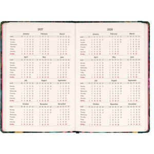 NOTIQUE Weekly Purse size planner Tropical Jungle 2027, 9,8 x 14,5 cm