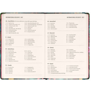 NOTIQUE Weekly Purse size planner Tropical Jungle 2027, 9,8 x 14,5 cm