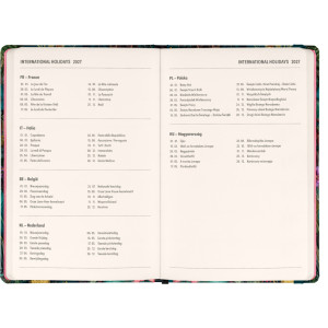 NOTIQUE Weekly Purse size planner Tropical Jungle 2027, 9,8 x 14,5 cm