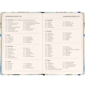 NOTIQUE Weekly Purse size planner Birds 2027, 9,8 x 14,5 cm