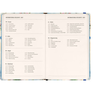 NOTIQUE Weekly Purse size planner Birds 2027, 9,8 x 14,5 cm