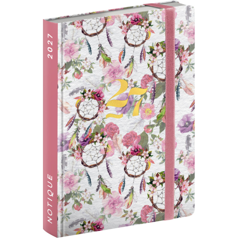 NOTIQUE Weekly Purse size planner Dream Catcher 2027, 9,8 x 14,5 cm