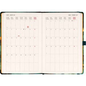 NOTIQUE Planbook diář/notes Kočka 2027, 13 x 21 cm