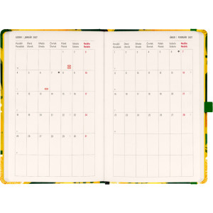 NOTIQUE Planbook diář/notes Citróny 2027, 13 x 21 cm
