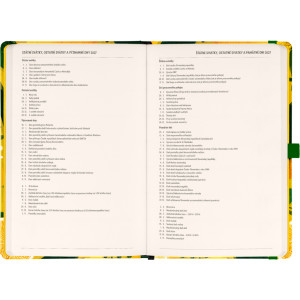 NOTIQUE Planbook diář/notes Citróny 2027, 13 x 21 cm