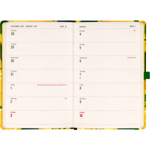 NOTIQUE Planbook planner/notebook Lemons 2027, 13 x 21 cm