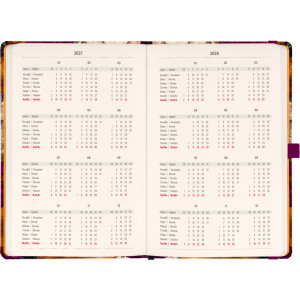 NOTIQUE Planbook diář/notes Vintage květy 2027, 13 x 21 cm