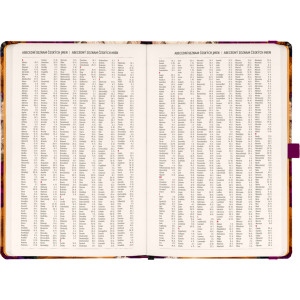 NOTIQUE Planbook diář/notes Vintage květy 2027, 13 x 21 cm