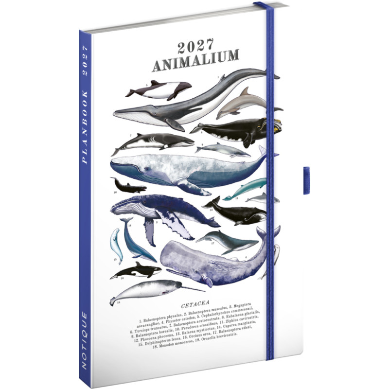 NOTIQUE Planbook planner/notebook Marine Life 2027, 13 x 21 cm